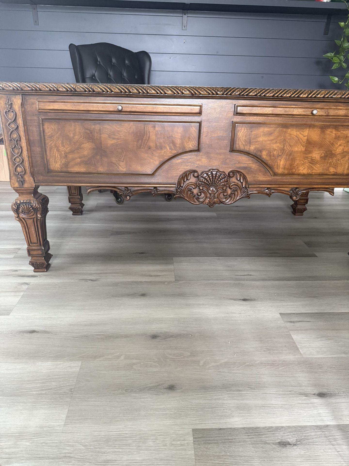 Heavy Wood Executive Desk