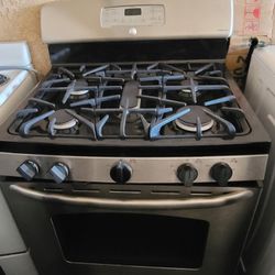 GE 5 Burner Stainless Steel Gas Stove Range Estufa 