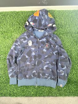 BAPE x PSG Shark Full-Zip Hoodie | Dark Blue