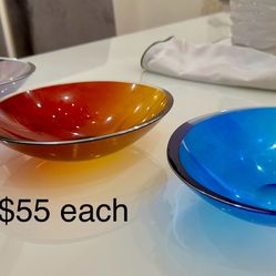 Italian Glass Bowls ( New) 