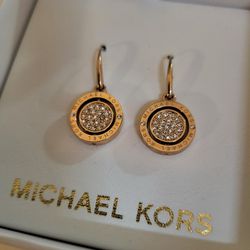 Mk Clr Flip Rose Gold Earrings 