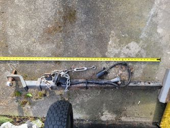 3ft hitch extension with ball and wiring