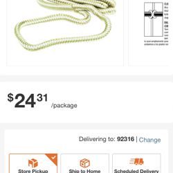 new braided rope 25 ft 3/8 thick