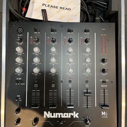 Numark M6 Mixer And Odyssey Turntable DJ Coffin With Wheels