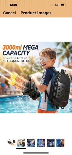 3000ml Backpack Water Gun Blaster