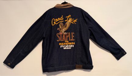STAPLE “Good Luck” The Renown Pigeon Demin Jacket