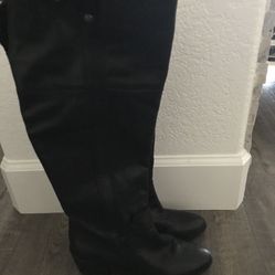Vince Camuto Leather Black Boots 