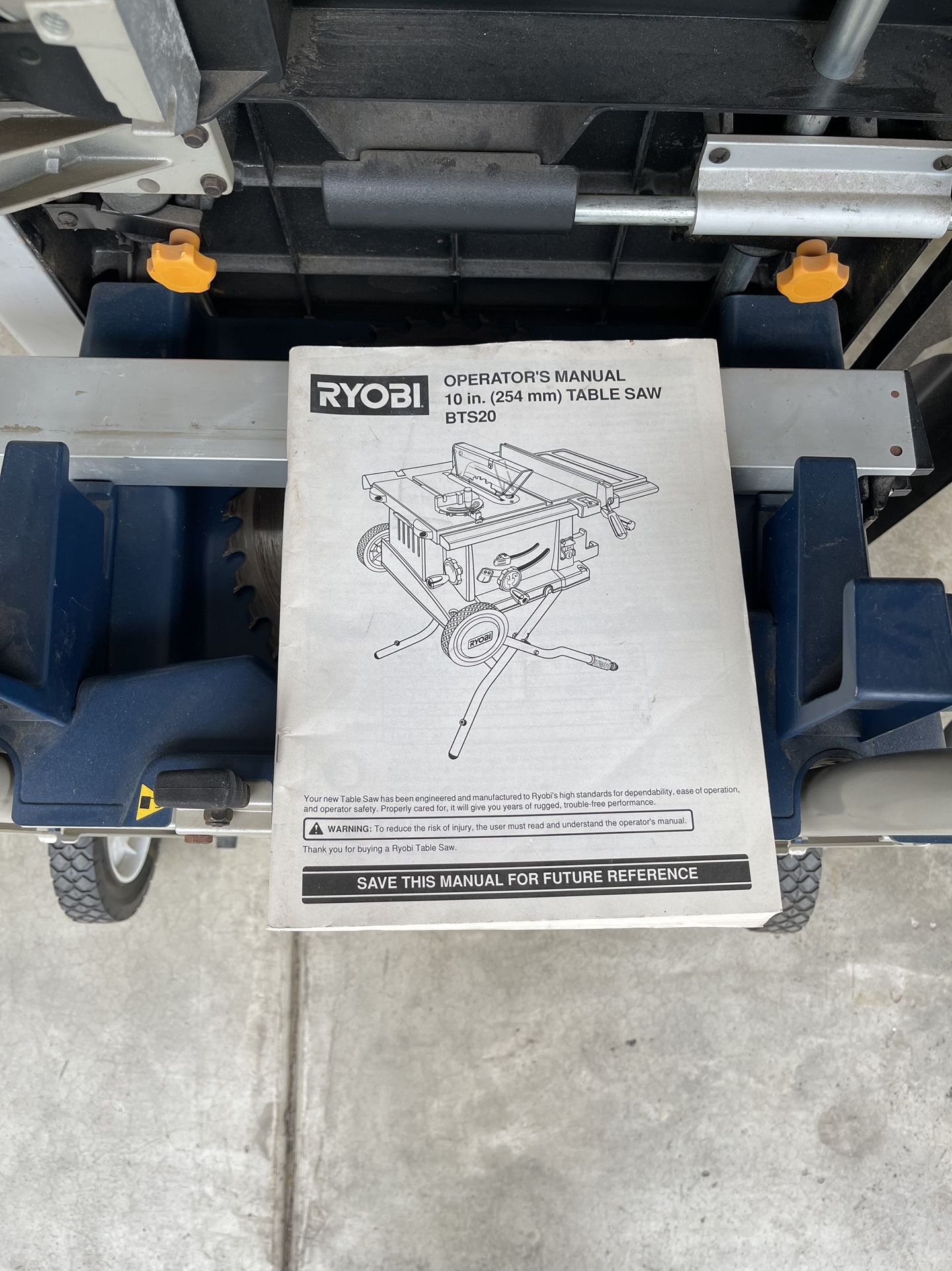 Ryobi 10in Table Saw