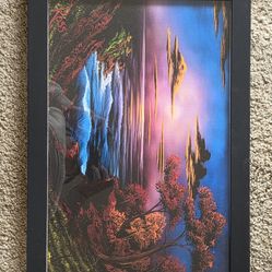Framed Bob Ross Print