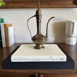 Brass Etched Aftaba Pitcher