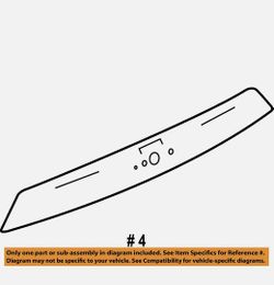 GM# GM OEM 16-17 Chevy Equinox Liftgate Tailgate Hatch-Molding Trim