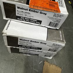 3 Cases (108sqft)/Walnut Ember Grey 4 MIL x 6 in. W x 36 in. L Peel and Stick Water Resistant Luxury Vinyl Plank Flooring (36 sqft/case)