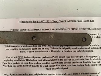 NEW Altman Easy Latch Kit 1947-51 Chevy/GMC Truck – Complete