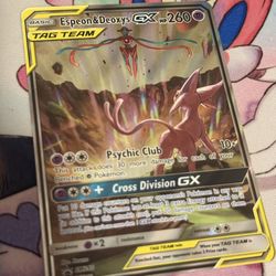 Pokemon Espeon & Deoxys GX Tag Team Promo SM240 - NM