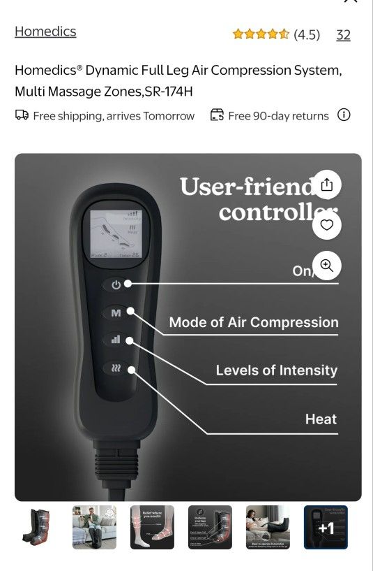 Full Leg Air Compression System Multi Massager