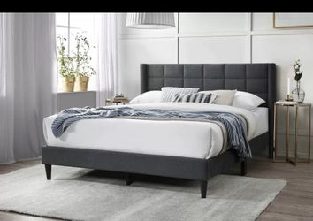 Queen Bed Frame With Mattress 