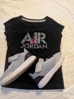 Toddler Jordan shoes and t-shirt $20 for both