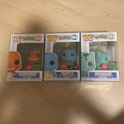 Flocked Pokémon Starters Charmander Squirtle Bulbasaur Flocked