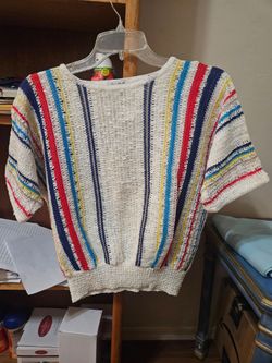 Solos By Koret XLarge S/S Knit Top Vintage