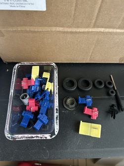 quick-splice connectors and rubber grommets