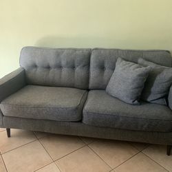 Sofa grey color material use