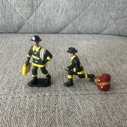 Vintage Firefighter Action Figures