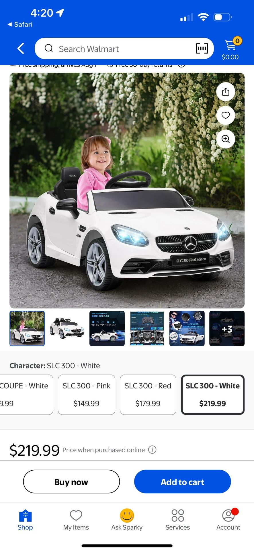 Kids Mercedes Car.