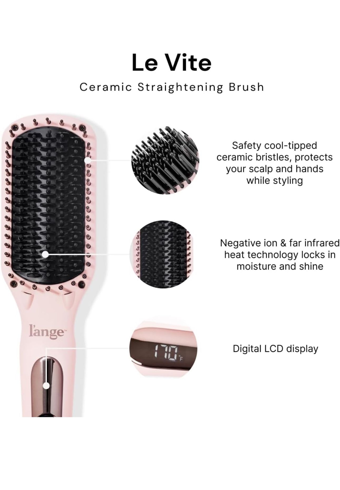 Hair Brush Straightener (new) L’ange Hair 
