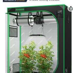 Used VIVOSUN  S425 2x4 Grow tent setup