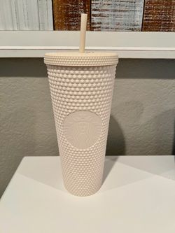 Starbucks venti white matte china studded tumbler. Brand new with tags