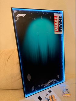 Display Wallboard with LED Compatible with Lego Technic F1 42240 (NO Car Model)