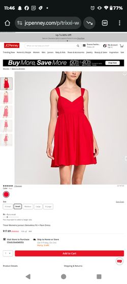 Trixie Sleeveless Dress Sz S And M