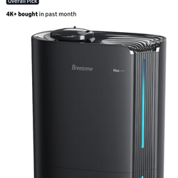 Brand new BREEZOME 6L Humidifiers for Bedroom Large Room & Essential Oil Diffuser, Ultrasonic Top Fill Cool Mist Humidifiers for Baby, Plants, Nursery