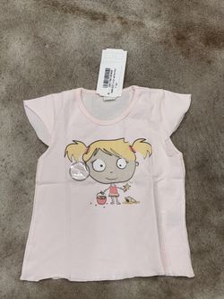 NWT Baby Girl’s GIMOS 100% Cotton Cute Shirt Made In Argentina