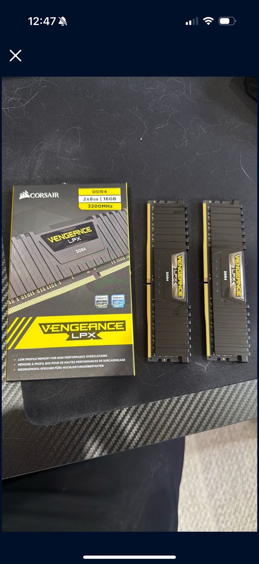 Corsair Vengeance DDR4 2 X 8GB 3200MHz