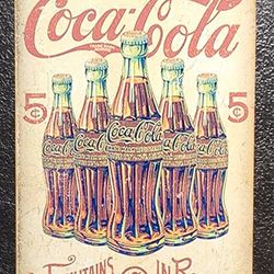 Coca Cola Vintage Metal Print, Coke
