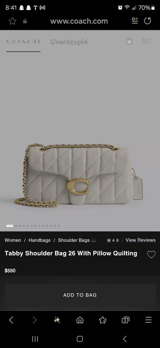 Coach Tabby Shoulder Bag