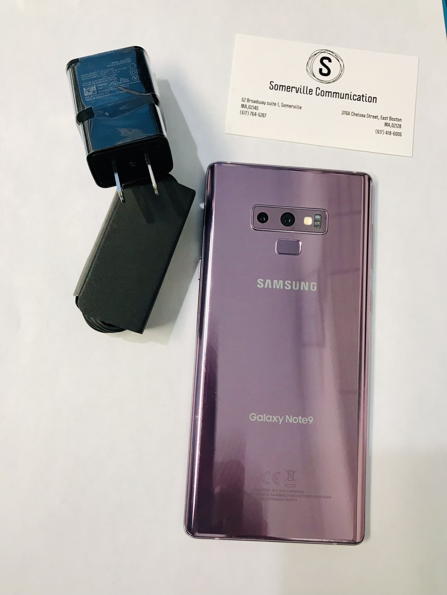 Samsung Galaxy note 9 (128 gb) unlocked with store warranty