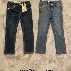 NEW WITH TAGS AND LIKE NEW‼️ 4T - LEVIS JEANS FOR TODDLER BABY GIRL