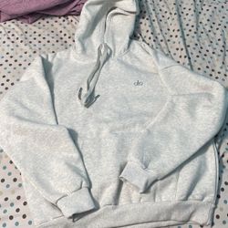 Grey Alo Hoodie Size Small