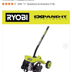 RYOBI Expand-It Universal Tiller String Trimmer Attachment Used Only One Time $95