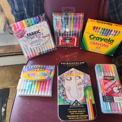 Hundred's Of Marker's Colored Pencils, Crawns, Coloring Books There Is So Many Of Everything, House Pick Up $185.00g