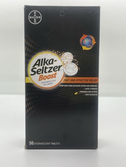 ALKA SELTZER BOOST 50 EFFERVESCENT TABLETS