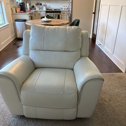 Genuine Power Leather Recliner 
