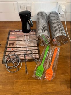 BBQ Smoker Accessories Kit – Stainless Steel Smoking Tubes & Tools