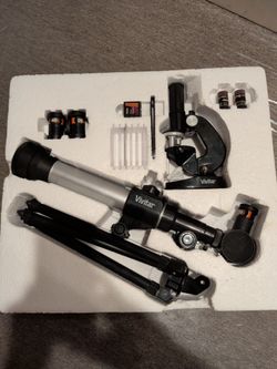 Vivitar microscope and telescope set