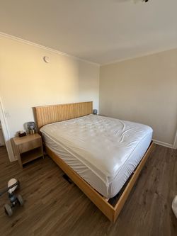 Solid wood king bedframe
