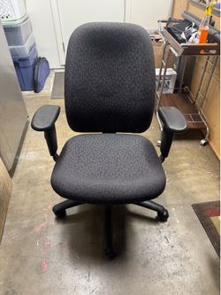 Black Fabric Office Chair