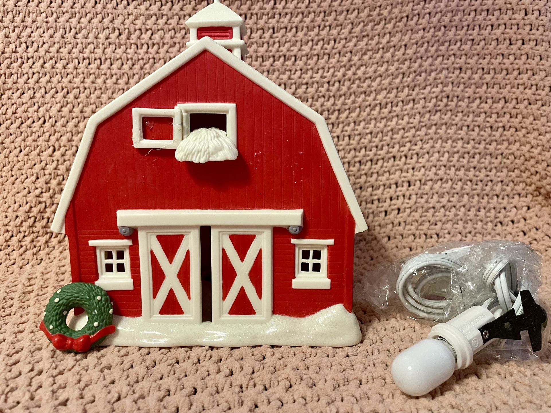 SnowBabies On the Farm Barn