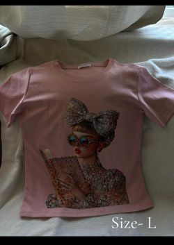 Brand new Pink cute sport sleeve top.